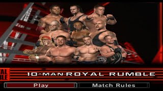 10 Man Royal Rumble Match  Wwe SmackDown Vs Raw 2006 Gameplay Video [upl. by Hare]