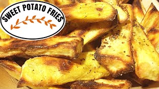 Baked Sweet Potato Fries  CRISPY and HEALTHY Fries  Navratri Special [upl. by Aihc]