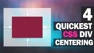 4 Quickest Ways to Center Div with CSS [upl. by Everson]