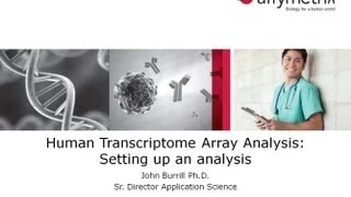 TAC Software Training  Human Transcriptome Array Analysis Setting up an analysis [upl. by Eerbua282]