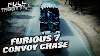 Furious 7 2015 Full Convoy Chase Sequence  Full Throttle [upl. by Siegler]