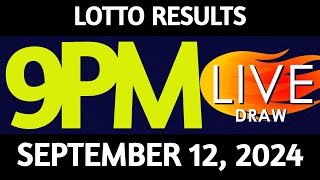 Lotto Result Today 900 pm draw September 12 2024 Thursday PCSO LIVE [upl. by Denison]