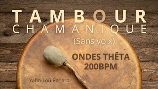 Tambour Chamanique  Ondes Thêta 200bpm  30 min  TaShUnKa [upl. by Deeann533]