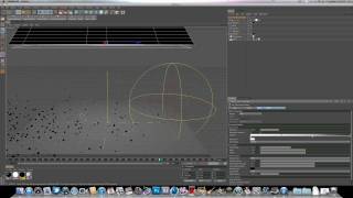 Cinema 4D r12 Dynamics Tutorial Emitter amp Attractor  AcrezHD [upl. by Naillij]