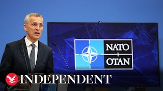 Watch again Nato Secretary General Stoltenberg holds briefing on Ukraine [upl. by Attolrac]