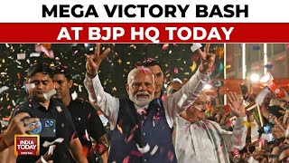 BJPs HatTrick Victory In Haryana PM Modi To Celebrate At Headquarters  Haryana Election Results [upl. by Wilder489]