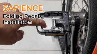 Sapience Folding Pedals Installation [upl. by Ainadi167]