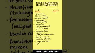 Nerve Sheath Tumors Classification  Classification of Nerve Sheath Tumors medicine oncology [upl. by Maillil289]