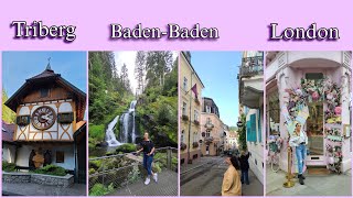 Last Europe travel vlog Triberg BadenBaden and London 🇩🇪 🇬🇧 [upl. by Ynnhoj]