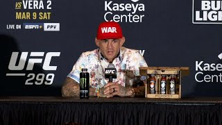 Dustin Poirier PostFight Press Conference  UFC 299 [upl. by Aisila]