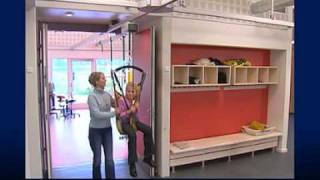 Guldmann Ceiling Lift On Location  School in Denmark [upl. by Arikehs]