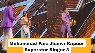 Mohammad Faiz Jhanvi Kapoor Qawwali Night Special Superstar Singer 3 [upl. by Jola441]