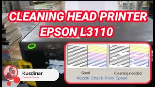 Head Cleaning Printer Epson L3110 di Windows 10 [upl. by Noelle]