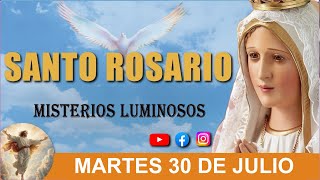 🌺 Santo Rosario de Hoy  Misterios Luminosos  MARTES 30 de julio 🌺 [upl. by Ahseyk421]