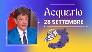 Acquario ♒️ Loroscopo di Paolo Fox  28 Settembre 2024  Due di due [upl. by Illek113]