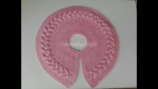 Canesu circular tejido en agujas🧶🥢  Chaleco para niña primera parte [upl. by Isiad]