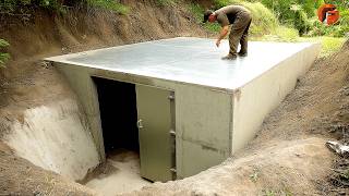 Man Builds a 5000 Underground Bunker in His Backyard  Full StepbyStep Guide by tehnolexa [upl. by Ocsirf835]