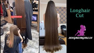 long hair cut at parlour haircut trim longhairtrim longhaircut smooth haircut [upl. by Watts]