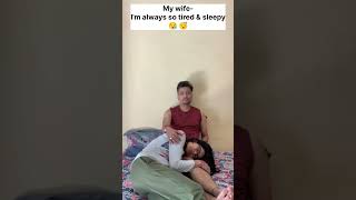 quotDrowsy Days Scrolling Nights 🌙 ⭐quot youtubeshorts trending comedy husbandwifecomedy [upl. by Amary]