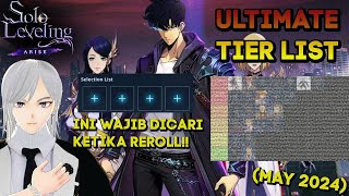 ULTIMATE TIER LIST DAN REKOMENDASI REROLL SOLO LEVELING ARISE [upl. by Sudoeht]