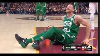 Gordon Hayward Breaks LegAnkle In Kyrie Irvings Return To Lebron James amp The Cleveland Cavaliers [upl. by Annayhs]