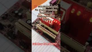 💯 Successfully MSI desktop motherboard no display problem Resolved by diagnostic card 8368500400 [upl. by Uahc517]