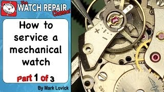 How to service a mechanical watch Part 1 AS 1900 in a Rotary watch [upl. by Dabney664]