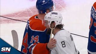 Oilers Exchange Handshakes With Kings Following FiveGame Series [upl. by Nairad]