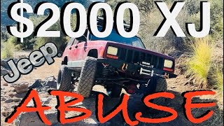 14 Million Mile Jeep Cherokee vs Rock Wall  Crown King Arizona [upl. by Ilwain900]