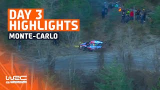 Day 3 Highlights  WRC Rallye MonteCarlo 2024 [upl. by Yearwood564]