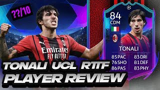 MACHINE 💪 84 RTTK TONALI PLAYER REVIEW UCL ROAD TO THE KNOCKOUTS SANDRO TONALI  FIFA 22 [upl. by Wieche]