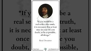 3 Enlightening Quotes of Descartes ✨🔮✨ René Descartes  Dinginyasamcom quotes philosophy [upl. by Ahtel]