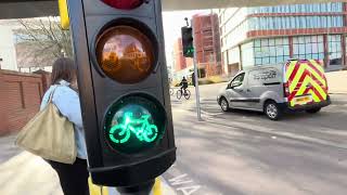 Toucan Crossing With Bike Traffic Signals [upl. by Sheedy708]