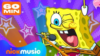 Every SpongeBob Song Ever 🧽🎤 60 Minutes  Nick Music [upl. by Ahseral616]