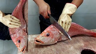 How To Fillet and Clean Red Snapper  The FASTEST and EASIEST way to Fish Cutting [upl. by Nwahsed]