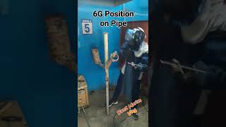 6G position on Pipe smawnc2 welding welder [upl. by Alyac]