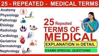 25 medical terms  medical terminology  medical terms with explanation  learn medical terms [upl. by Michaella]