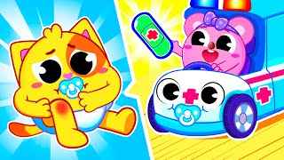 🚑Wheels On The Baby Ambulance Song  Funny Songs For Baby amp Nursery Rhymes by Toddler Zoo [upl. by Samira]