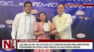 LGU Malalag giila sa DILG XI sa mga malampusong programa sa Peace and Order ug AntiDrug Abuse [upl. by Helsa674]