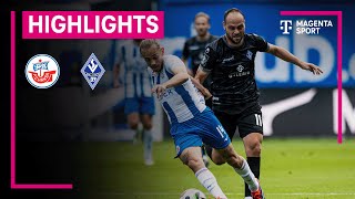 Hansa Rostock  SV Waldhof Mannheim  Highlights 3 Liga  MAGENTA SPORT [upl. by Shamrao]