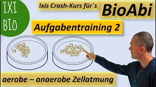 Gärung anaerobe Zellatmung  aerobe Zellatmung  Anwendungsaufgaben 2 zur Vorbereitung aufs BioAbi [upl. by Yatnahc]