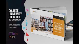 College University Prospectus v2 Brochure Template  Creative Market [upl. by Konikow]