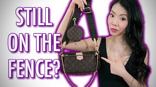 LOUIS VUITTON MULTI POCHETTE ACCESSOIRES Review Whats in my Bag amp 9 Ways to Wear  FashionablyAMY [upl. by Leahciam919]