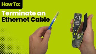 How To Terminate an Unshielded Cat66A RJ45 Plug [upl. by Ailegra]