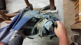 Rip and Destroy Old Levis Jeans 023 [upl. by Eseuqram213]