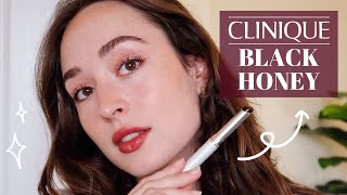 Trying the VIRAL Clinique Black Honey Lipstick 👀 [upl. by Isnyl746]