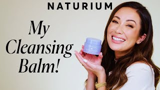 NATURIUM Purple Ginseng Cleansing Balm for All Skin Types [upl. by Zeuqcaj]