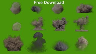 Dust Explosions Free VFX  Green Screen  Collection Pack [upl. by Vachell]