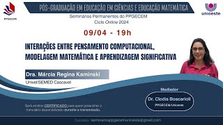 Interações entre Pensamento Computacional Modelagem Matemática e Aprendizagem Significativa [upl. by Herr]