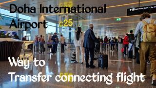 Doha Airport Transit  Gate to Gate Amazing Scenes with Subtitles 4k [upl. by Galvan]